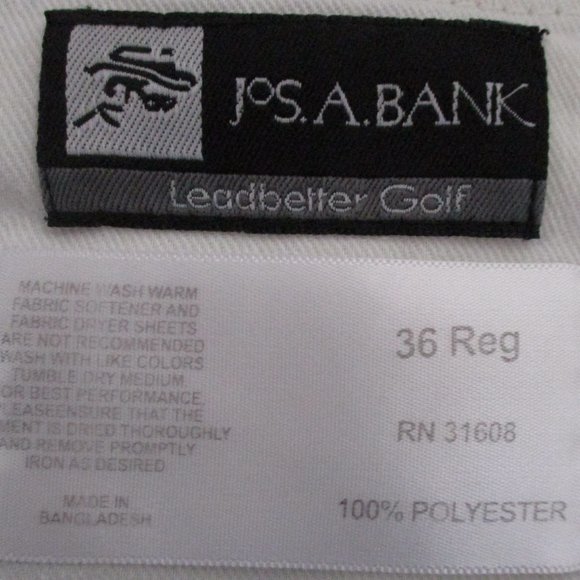 Jos. A. Bank Ledbetter Golf Mens Flat Front Expandable Short Pant - Size 36W - Picture 2 of 2